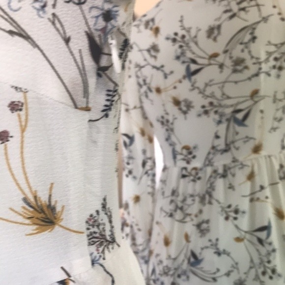 Asos Brand Autumn Floral Asymmetrical Midi Dress - Picture 7 of 9